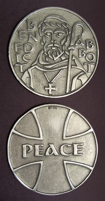 St. Benedict Pewter Medallion