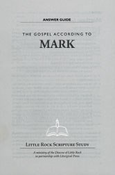The Gospel According to Mark—Answer Guide