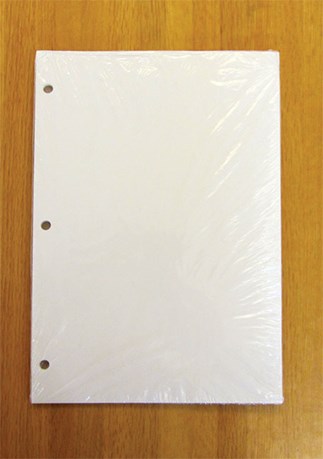 Punched Blank Sheets for Large Print Edition of Loose-leaf Lectionary